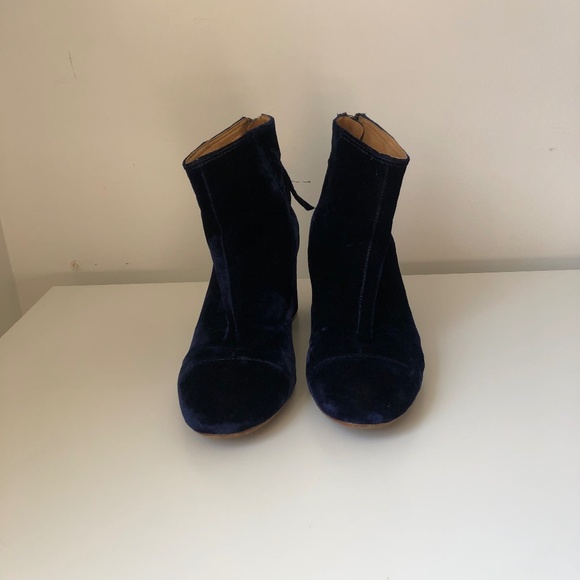 Madewell The Jillian Boot in Blue Velvet - Picture 6 of 7